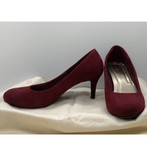 "Karmen" Burgundy/Maroon Dress Heels by Comfort Plus